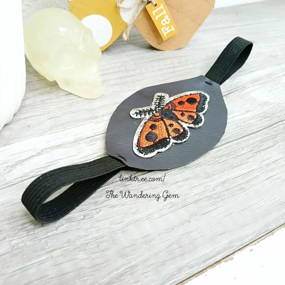 Embroidery Moth Eye Patch, Vision Accessory, Ocular Aid, Costume Accessory - Picture 2 of 4